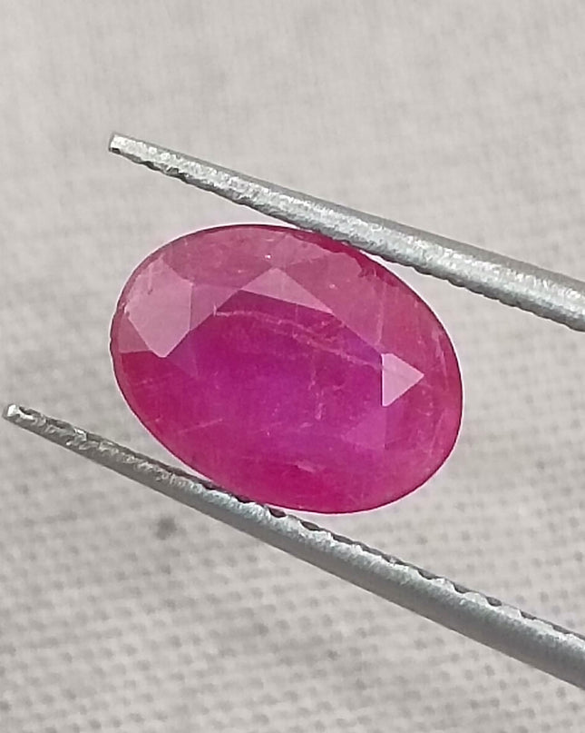 GSI Certified 1.33ct Mozambique Ruby, Natural Untreated Gemstone