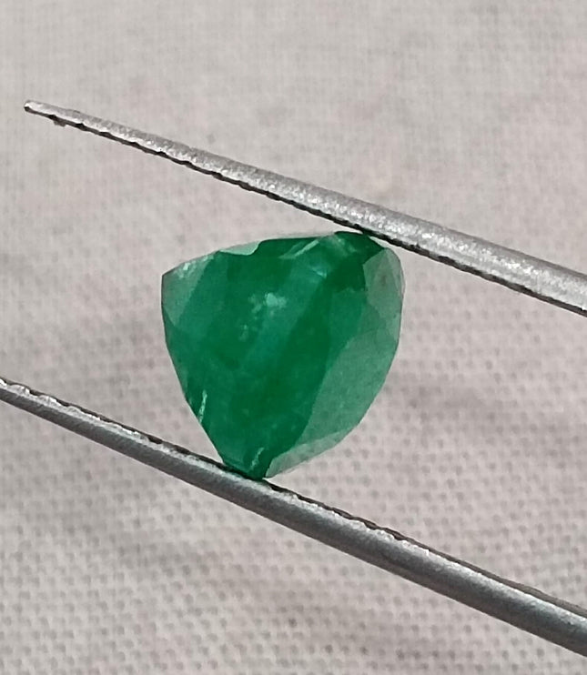 Zambian Emerald 2.80ct Deep Leaf Green Cushion Cut Loose Stone