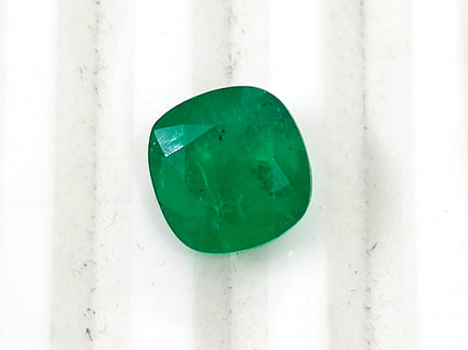 Colombian Emerald 3.14ct Deep Pure Velvet Green Natural Certified Cushion Cut Gemstone