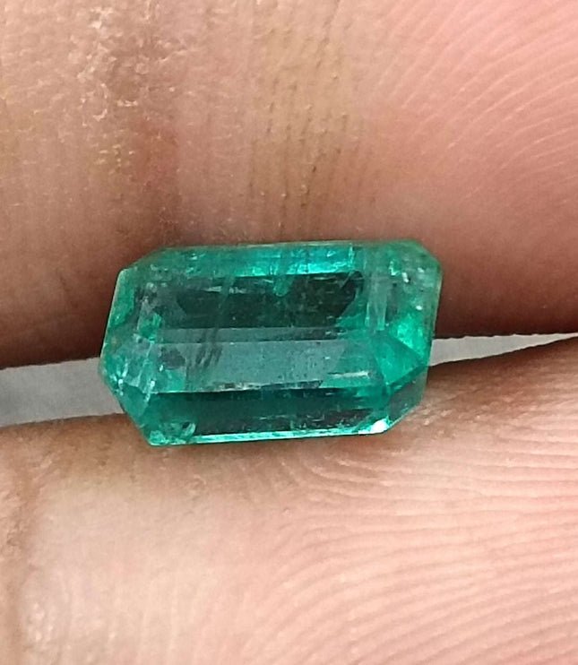 Certified 1.83ct Natural Zambian Emerald