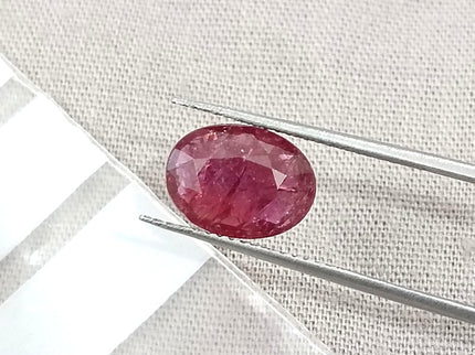 2.19ct Natural Ruby Untreated Mozambique SGL Certified Deep Cranberry Red Stone