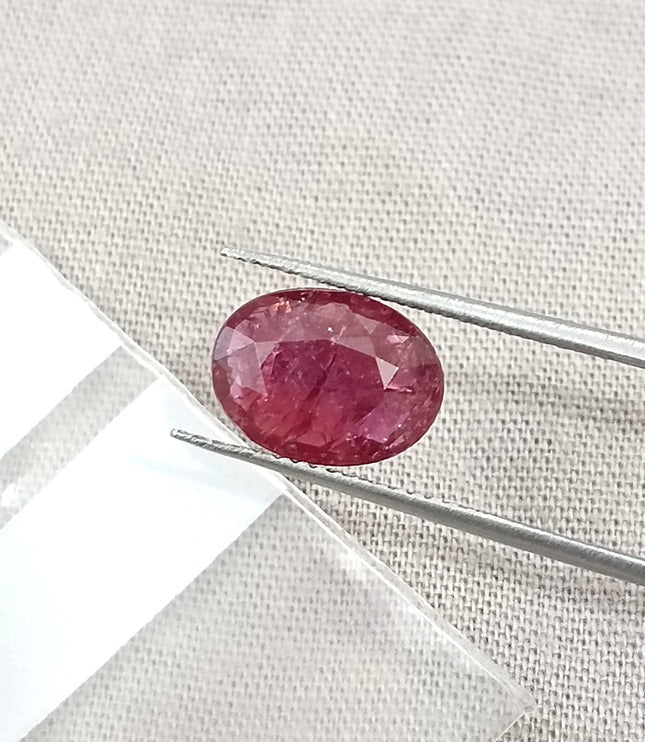 2.19ct Natural Ruby Untreated Mozambique SGL Certified Deep Cranberry Red Stone