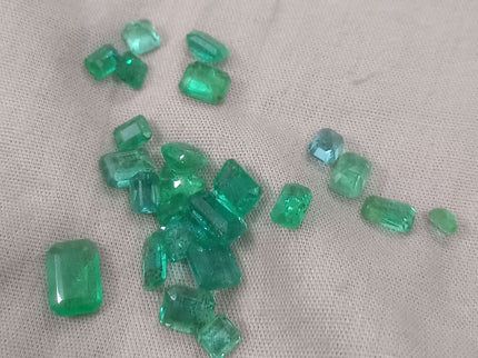 20.64ct Zambian Natural Emerald Parcel