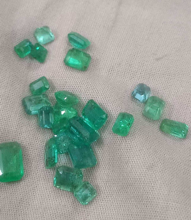 20.64ct Zambian Natural Emerald Parcel