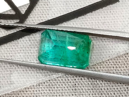 2.35ct Certified Zambian Natural Emerald Octagon Cut Loose Stone