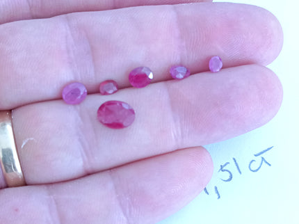 4.51ct natural ruby lot from Burma