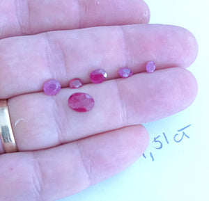 4.51ct natural ruby lot from Burma