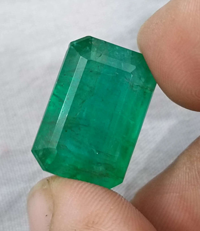 Swat Emerald 29.19ct Natural Deep Velvet Green Gemstone