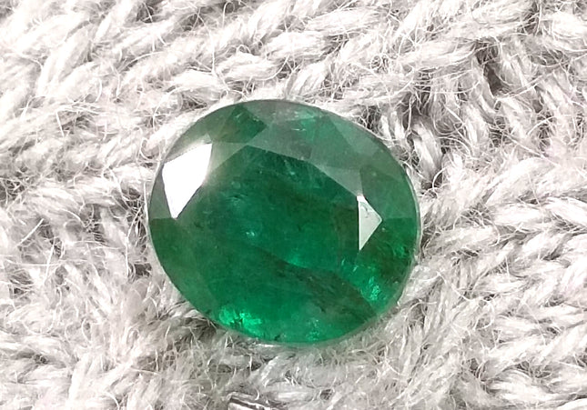 5.68ct Deep Green Natural Emerald, Earth Mined Loose Gemstone