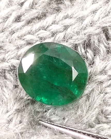 5.68ct Deep Green Natural Emerald, Earth Mined Loose Gemstone