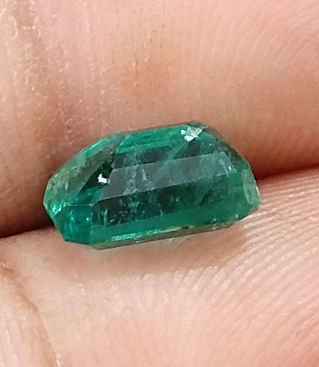 Certified 1.83ct Natural Zambian Emerald