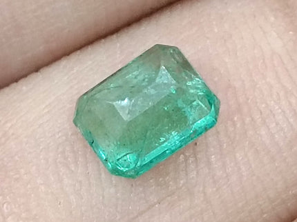 Panjshir Emerald 1.33ct Certified Natural Emerald cut Minor Oiled Loose Gemstone