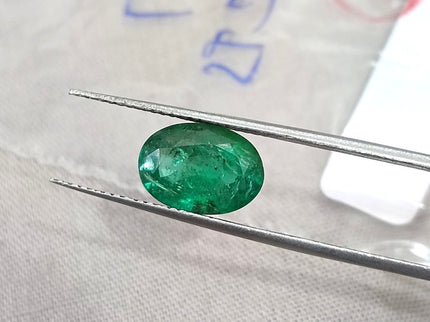 2.37ct Emerald Natural Deep Pure Green SGL Certified Oval Cut Gemstone