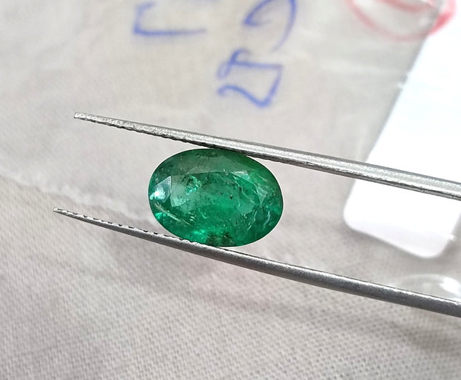 2.37ct Emerald Natural Deep Pure Green SGL Certified Oval Cut Gemstone