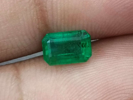 Certified 1.29ct Swat Emerald, Natural Octagon Cut Stone