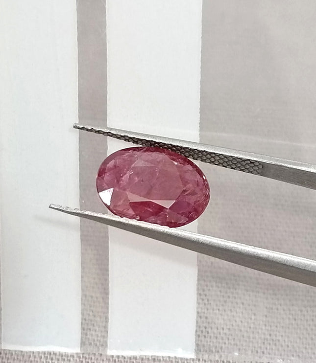 2.19ct Natural Ruby Untreated Mozambique SGL Certified Deep Cranberry Red Stone