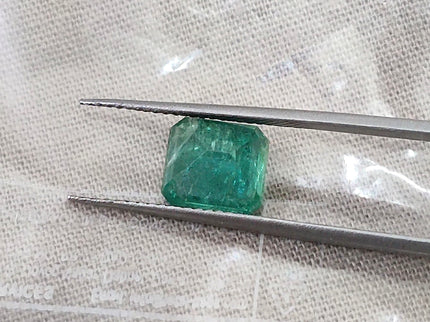 2.08ct Emerald Natural Octagon Cut Medium Intense Green Gemstone