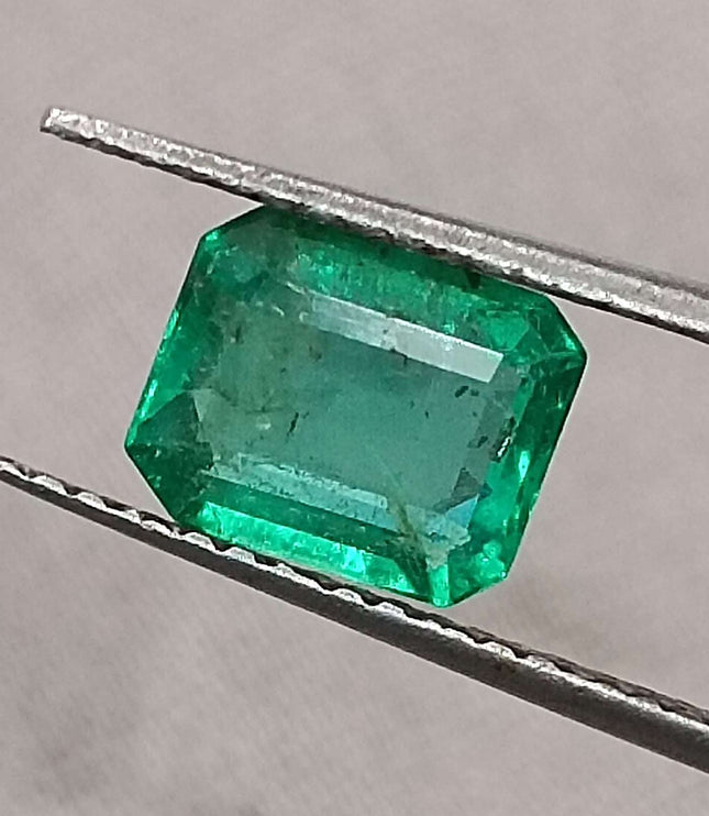 Certified 1.31ct Natural Zambian Emerald
