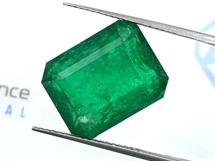 11.92ct Swat Emerald, Deep Vivid Green Natural Gemstone