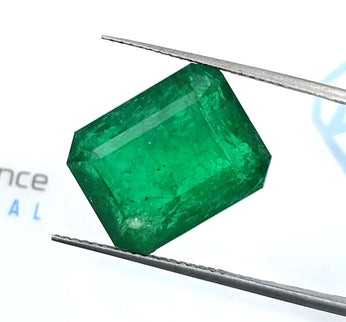 11.92ct Swat Emerald, Deep Vivid Green Natural Gemstone