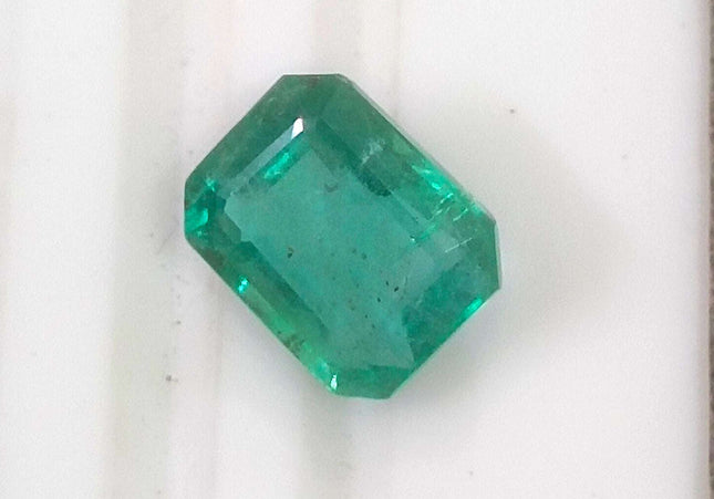 2.03ct GSI USA Certified Pastel Green Zambian Emerald Minor Oiled Loose Gemstone