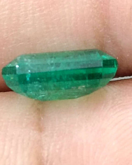 GSI Certified 3.16ct Medium Green Panjshir Emerald Minor Oiled Loose Gemstone