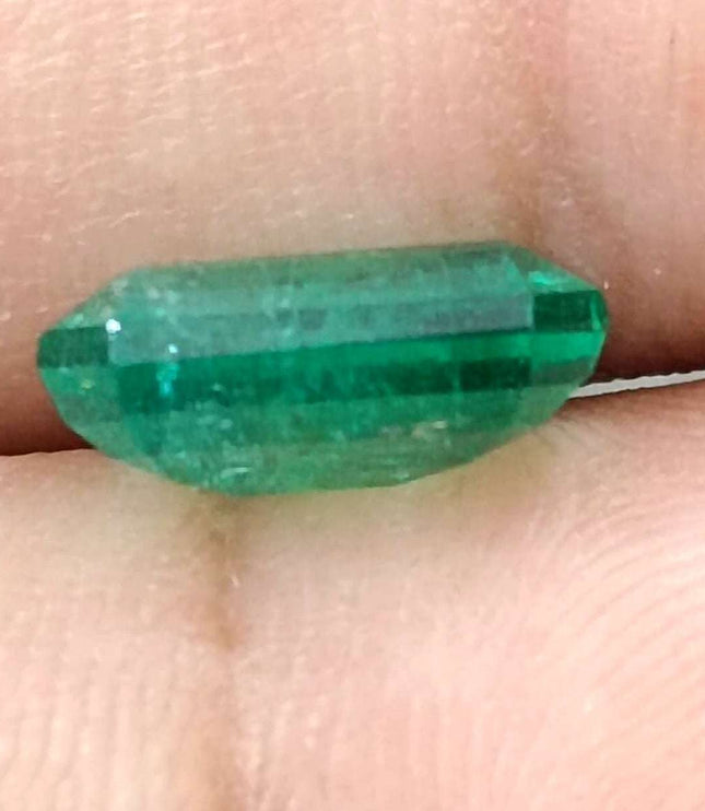 Certified 3.16ct Natural Panjshir Emerald