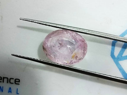 5.17ct Unheated Pink Sapphire Natural Sri Lanka Oval Cut Gemstone