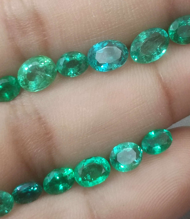 8.40ct Zambian Natural Emerald Parcel