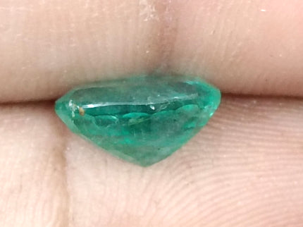 Natural Zambian Emerald 2.58ct Certified Sea Green Oval Cut Loose Gemstone