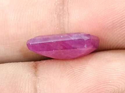 African Ruby 10.80ct Natural Certified Untreated Emerald Cut Loose Gemstone