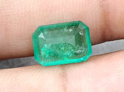 Certified 3.16ct Natural Panjshir Emerald