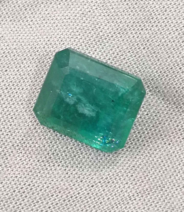 8.36ct Zambian Emerald, Natural Big Size Emerald Cut Stone