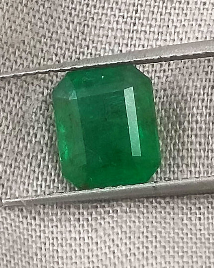 2.09ct Deep Velvet Green Zambian Emerald Minor Oiled Loose Gemstone
