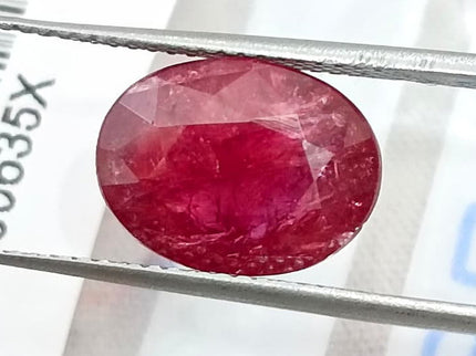 4.79ct Untreated Ruby Natural Mozambique SGL Certified Wine Red Loose Gemstone