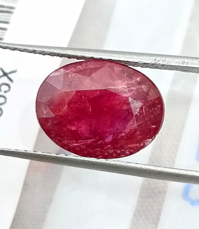 4.79ct Untreated Ruby Natural Mozambique SGL Certified Wine Red Loose Gemstone