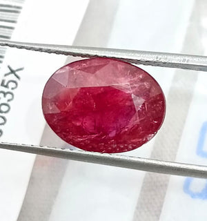 4.79ct Untreated Ruby Natural Mozambique SGL Certified Wine Red Loose Gemstone