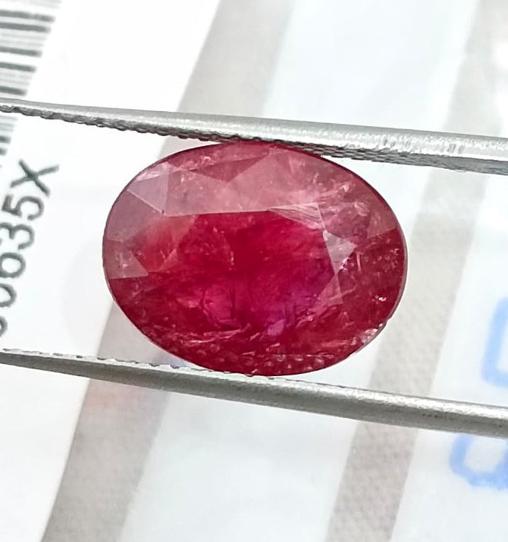 4.79ct Untreated Ruby Natural Mozambique SGL Certified Wine Red Loose Gemstone