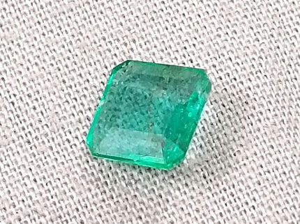 1.38ct Natural Zambian Emerald GSI Certified