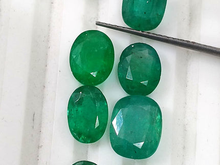 Zambian Emerald Parcel 10.30ct Natural Mixed Cut Loose Gemstones
