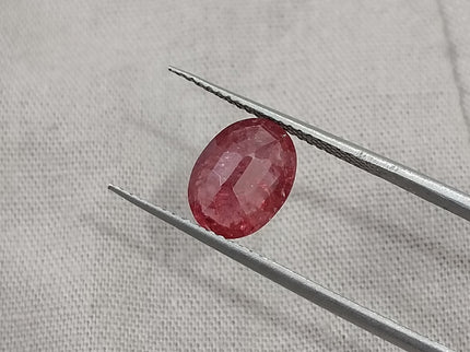 2.09ct Unheated Ruby Mozambique Natural Deep Orangish Red SGL Certified Loose Gemstone