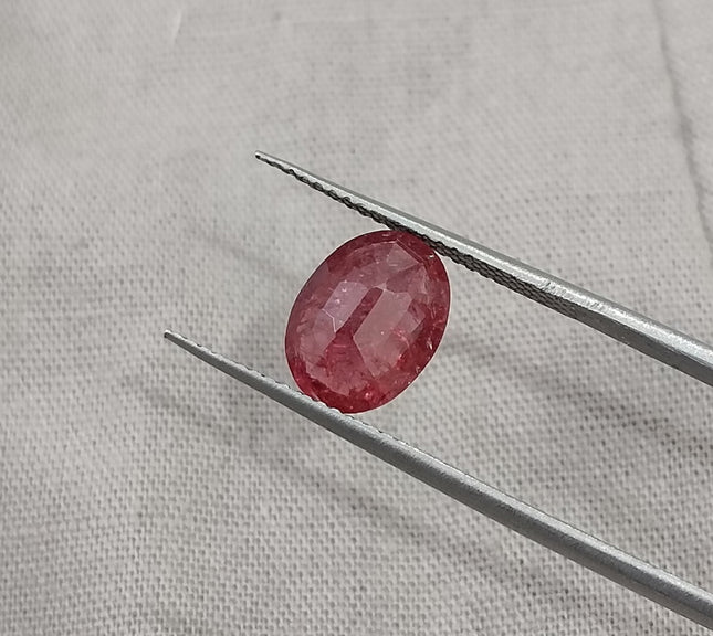 2.09ct Unheated Ruby Mozambique Natural Deep Orangish Red SGL Certified Loose Gemstone