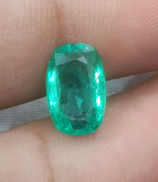 2.86ct Certified Zambian Natural Emerald Stone