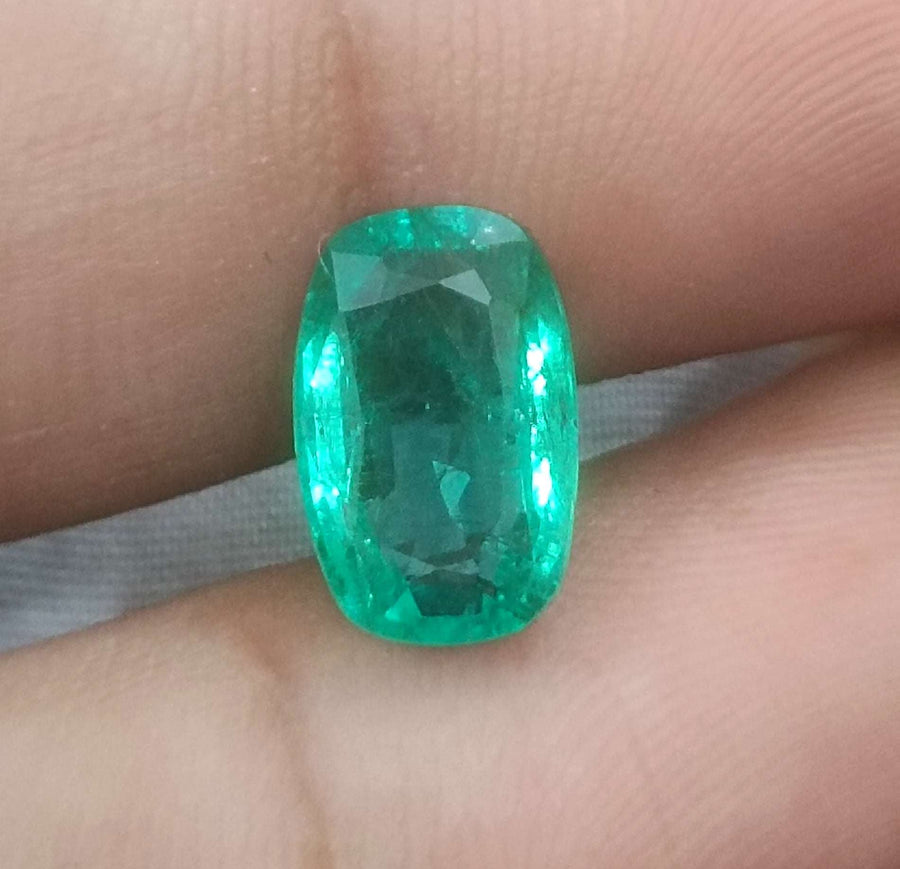 2.86ct Certified Zambian Natural Emerald Stone