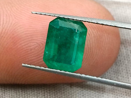 Zambian Emerald 2.23ct Certified Natural Medium Deep Green Octagon Cut Loose Gemstone