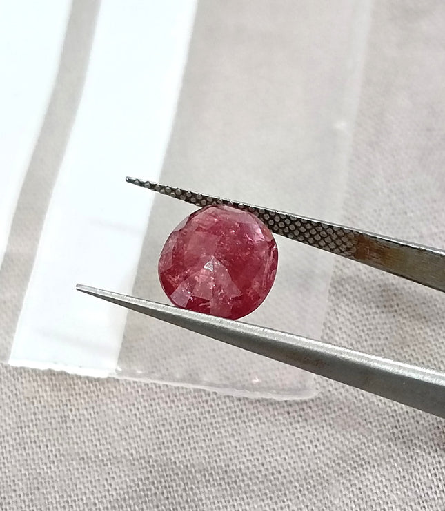 3.29ct Untreated Natural Mozambique Ruby Rasberry Red SGL Certified Oval Loose Gemstone