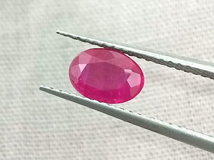 GSI Certified 0.85ct Blood Red Ruby, Natural Untreated Gemstone