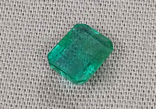 1.27ct Quality Natural Zambian Emerald Stone Deep green Gemstone