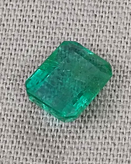 1.27ct Quality Natural Zambian Emerald Stone Deep green Gemstone