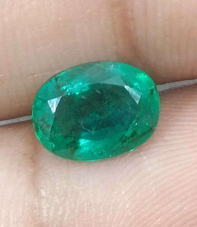 1.76ct Certified Natural Zambian Emerald Stone